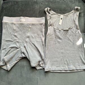 Skims Crop Top & Biker Shorts Set